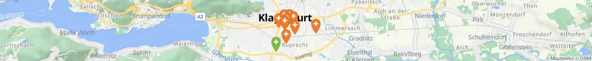 Kartenansicht für Apotheken-Notdienste in der Nähe von Sankt Ruprecht (Klagenfurt  (Stadt), Kärnten)